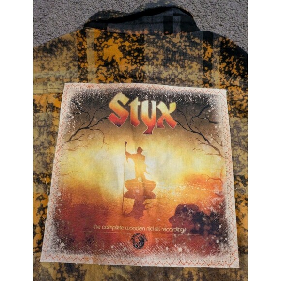 New with Tags! Angry Minnow Styx Plaid Bleached Flannel Men's Large - Picture 5 of 8